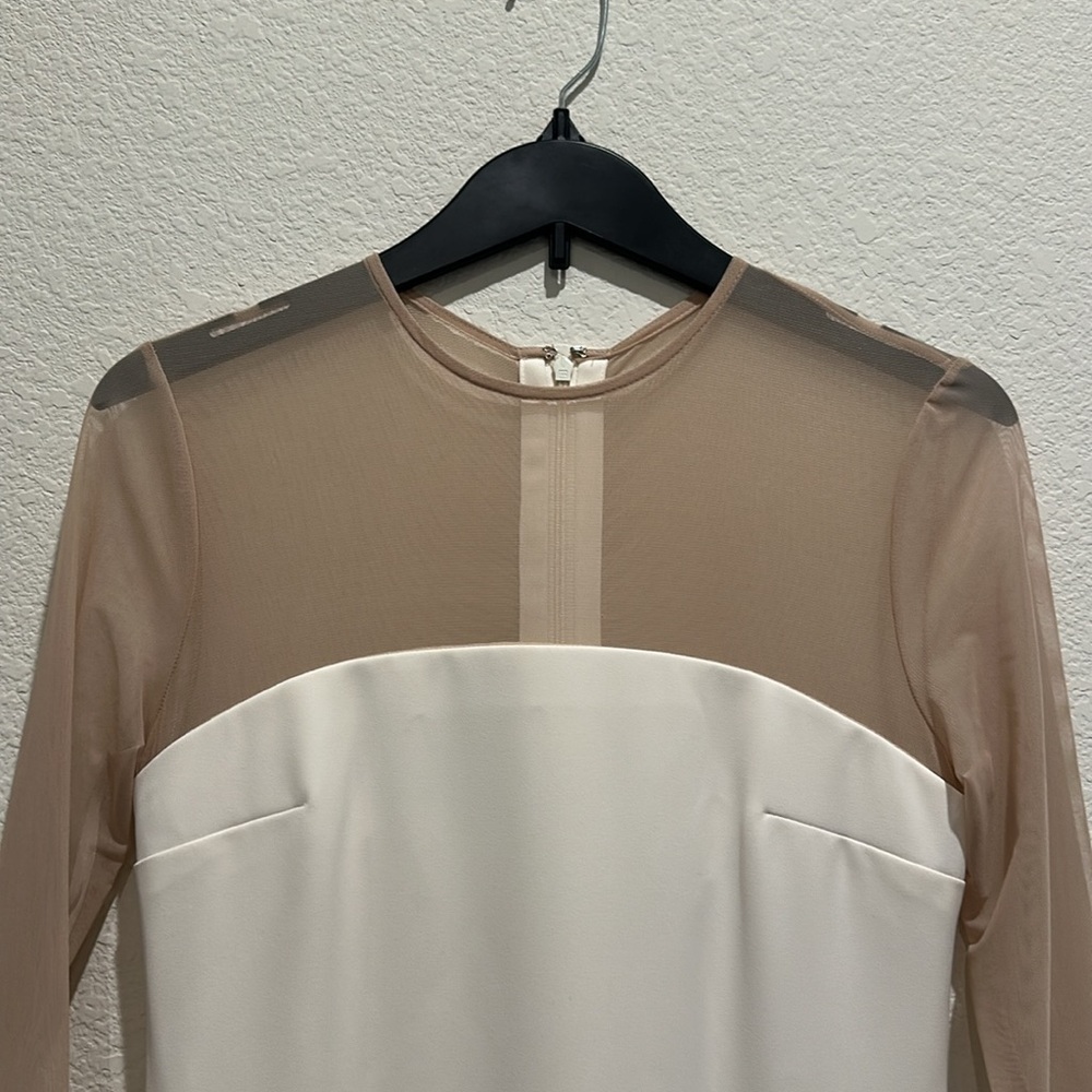 NWT AntonioMelani Elizabeth Damrich Babe Mesh Long Sleeve Crepe Soutache DRESS - Picture 16 of 17